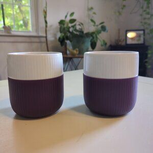 Royal Copenhagen Fluted Contrast Mug Set of 2 Purple
